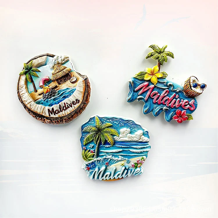 Wooden Travel Souvenir Fridge Magnet